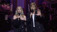 Ryan Gosling and Emily Blunt break up with Barbenheimer roles with Taylor Swift cover song on ‘SNL'